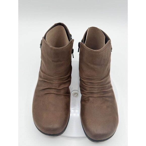 B.O.C. Blanche Size 8 Womens Brown Ankle‎ Boots Zip side - Vegan leather - Picture 7 of 8